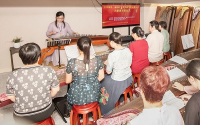 梅州市新时代文明实践文艺志愿培训古筝班开班