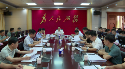 周小勇主持召开“三定一督一通报”专题推进会