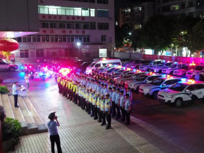 “突击式”“地毯式”清查！大埔警方开展夏夜治安巡查宣防集中统一行动