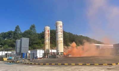 丰顺县开展LNG气化站天然气泄漏突发事件应急救援处置联合演练