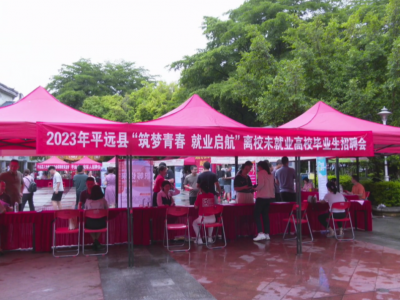 平远县举办“职引未来 筑梦青春”就业招聘暨政策宣传活动