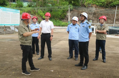 国家矿山安全监察局广东局一行到大埔开展矿山安全监察工作