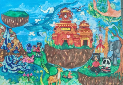 梅江区普育小学曾思棋丨绘画