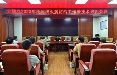 大埔对各镇（场）开展实施松材线虫病防治