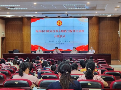 梅州市妇联系统“领头雁”，集中学习！