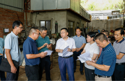 陈金銮、钟秀堂率队开展防台风督导检查工作
