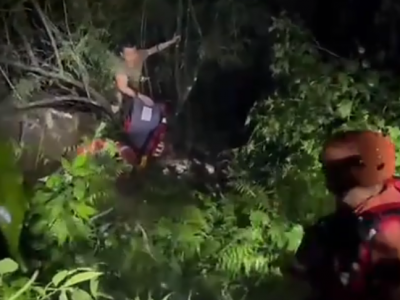 五华郭田被急流冲入河中3名失联人员今早陆续找到