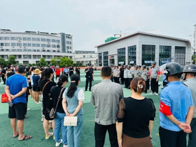 梅江区校园最小应急单元开展“五个一”专项训练