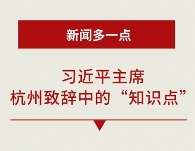 新闻多一点丨习近平主席杭州致辞中的“知识点”