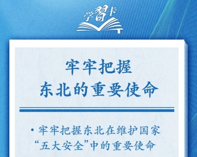 学习卡丨牢牢把握东北的重要使命，推动东北全面振兴发展