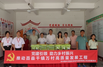 喜多多党支部与大埔银江镇李子坪村党支部开展党建共建活动