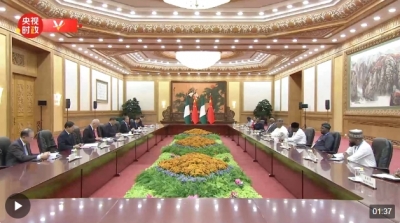 独家视频丨习近平会见尼日利亚副总统：推动中尼 中非共建“一带一路”合作取得更多实实在在的成果