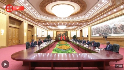 独家视频丨习近平会见肯尼亚总统：大多数国家积极参与共建“一带一路”倡议 开启一个新的“郑和时代”
