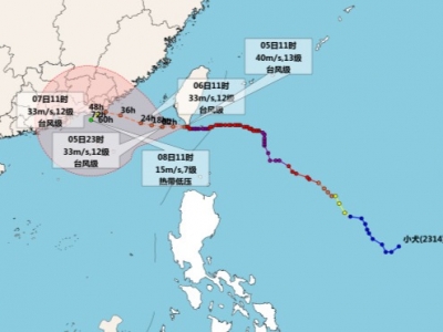 台风“小犬”逼近！五华丰顺大埔发布台风白色预警信号