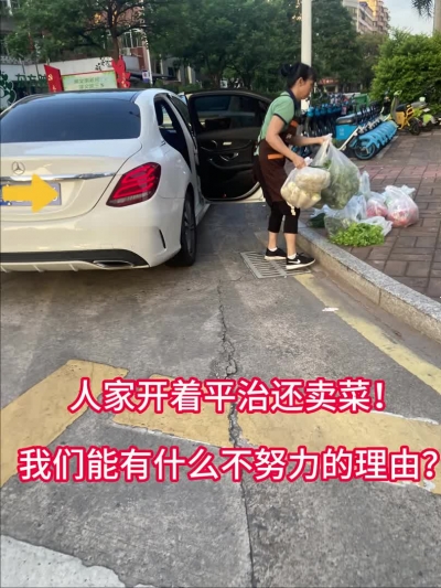 开奔驰卖青菜