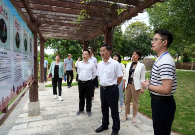 省评估组来梅开展“八五”普法规划中期实地评估工作