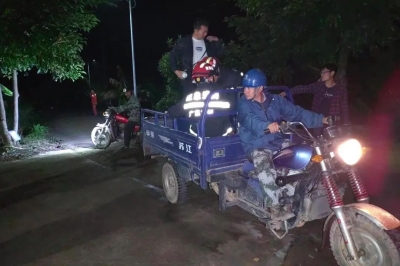 5人上山勘测迷路被困！梅县警方摸黑搜救5个多小时成功寻回