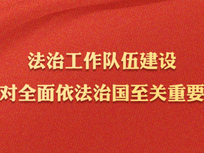 学习习近平法治思想｜坚持建设德才兼备的高素质法治工作队伍