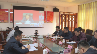 蕉岭组织收看收听梅州市2023年度耕地保护和粮食安全责任制考核工作会议