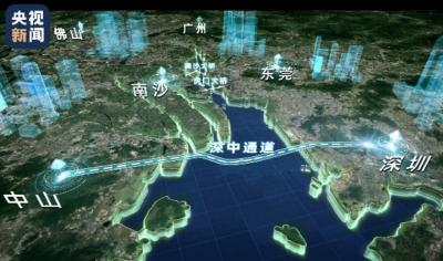 粤港澳大湾区超级工程深中通道主线贯通
