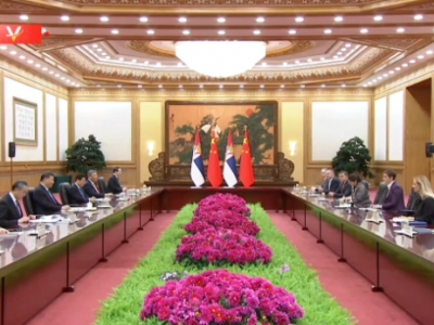 独家视频丨习近平会见塞尔维亚总理：双方共同利益广泛 合作动力强劲