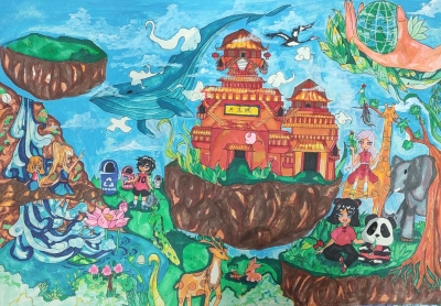 梅江区普育小学曾思棋丨绘画   