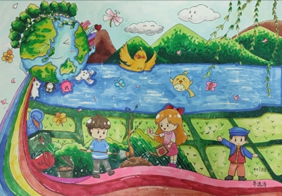 梅县区新民小学李逸涛丨绘画