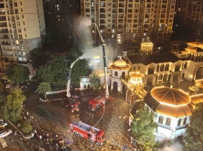 以练促战！梅江消防开展高层建筑实战演练