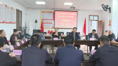 黄立强到三圳镇九岭村开展主题教育宣讲