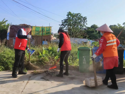 梅江区金山街道开展人居环境整治提升活动