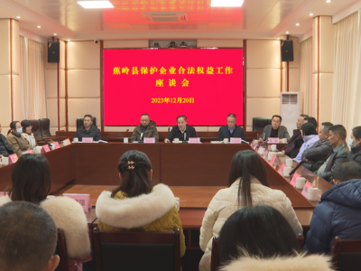 蕉岭县召开保护企业合法权益工作座谈会：以法治化营商环境护航经济高质量发展