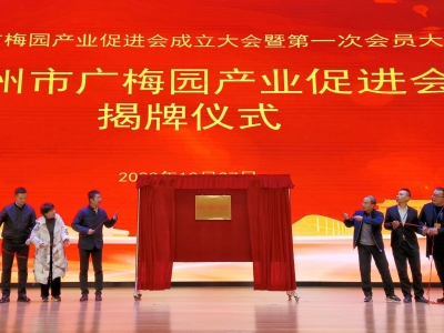 广梅园产业促进会，今日揭牌成立