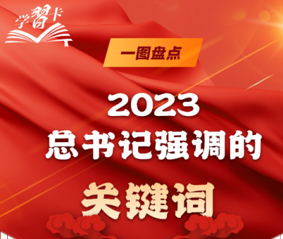 学习卡丨一图盘点2023总书记强调的关键词
