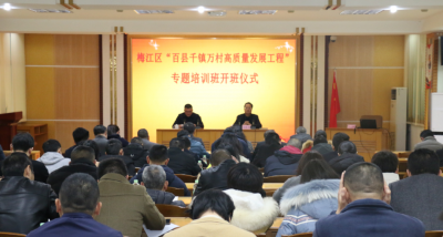 梅江区举办“百县千镇万村高质量发展工程”专题培训班 