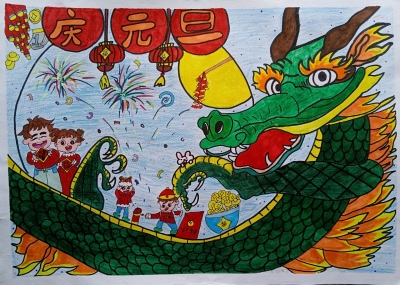 兴宁市大坪中心小学罗梓淳丨绘画