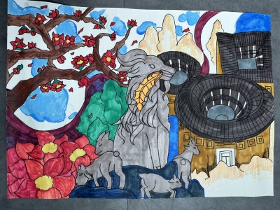 梅县区程江镇中心小学巫紫瑶丨绘画