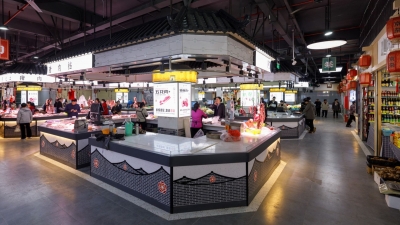 肉菜市场，也可以既有“颜值”又有“智慧”！梅城百花洲市场完成改造试营业