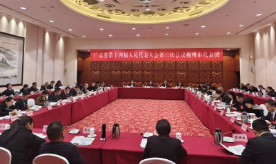 梅州团继续召开代表团会议