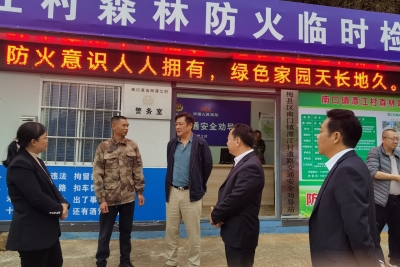 省森防办督导组来梅督查春节期间森林防灭火工作