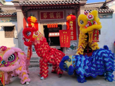 舞狮闹新春，非遗迎佳节！梅江区西郊街道开展春节主题活动