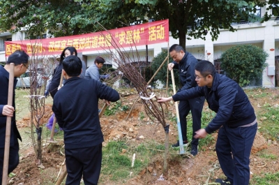 元宵佳节共植“求是林”，添绿梅江！
