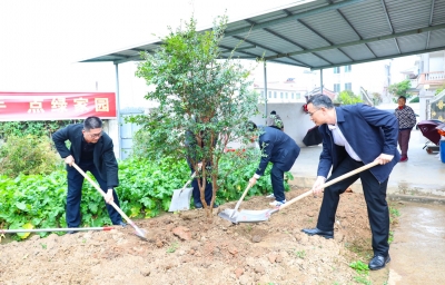 绿盈城乡 充“植”美好家园！蕉岭县蕉城镇举行乡村绿化树苗认领认种仪式