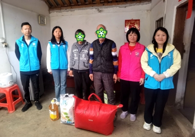 大埔县大麻镇开展“博爱送万家”春节慰问活动