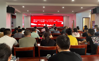 梅江区长沙镇举办2024年度村（社区）“两委”干部暨“百千万工程”培训班