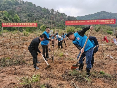 梅江区长沙镇掀起同创共建绿美乡村热潮