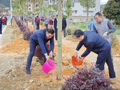 大埔县“政协委员林”种植活动在百侯镇举行