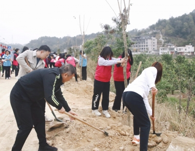 同植结对共建林！梅州市总工会举行绿美梅州“千村增绿先锋行”主题党日活动