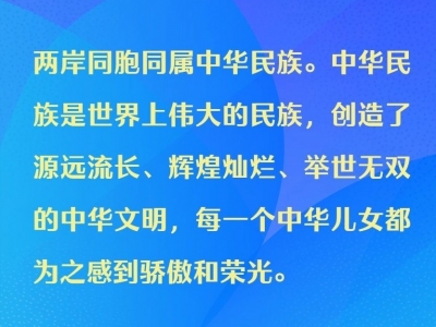 金句海报｜习近平：要从中华民族整体利益和长远发展来把握两岸关系大局