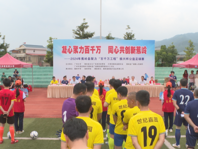 以“球”为媒，校地合作！这场公益足球赛开赛，广州和蕉岭4支代表队展开角逐