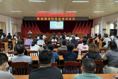 蕉岭县蕉城镇召开2024年消防安全培训会议